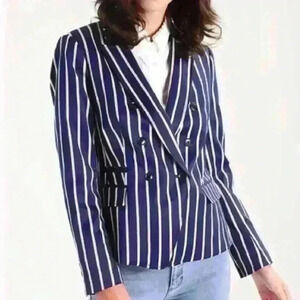 Banana Republic Candy Striped Blazer